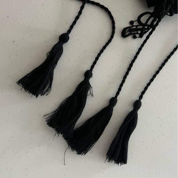 Nylon Apparel Sleeveless Top Lace up Side Tie Black Medium - Picture 11 of 11